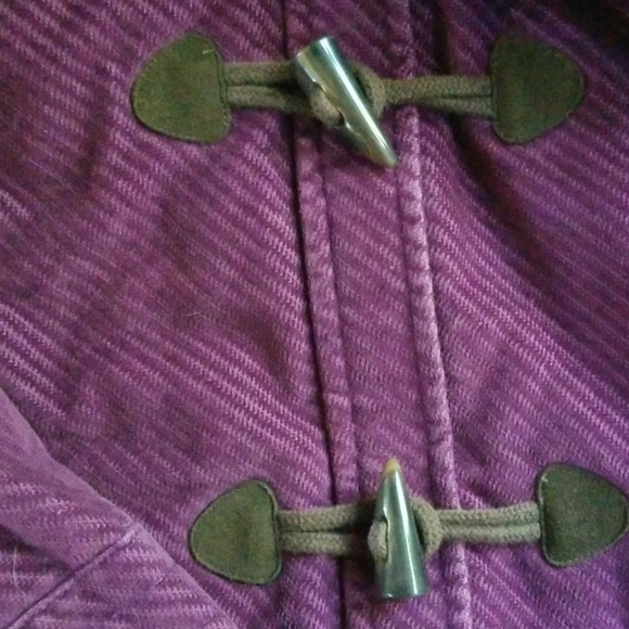 Quilted Corduroy Fleece Toggle Zip Jacket L - Picture 3 of 8